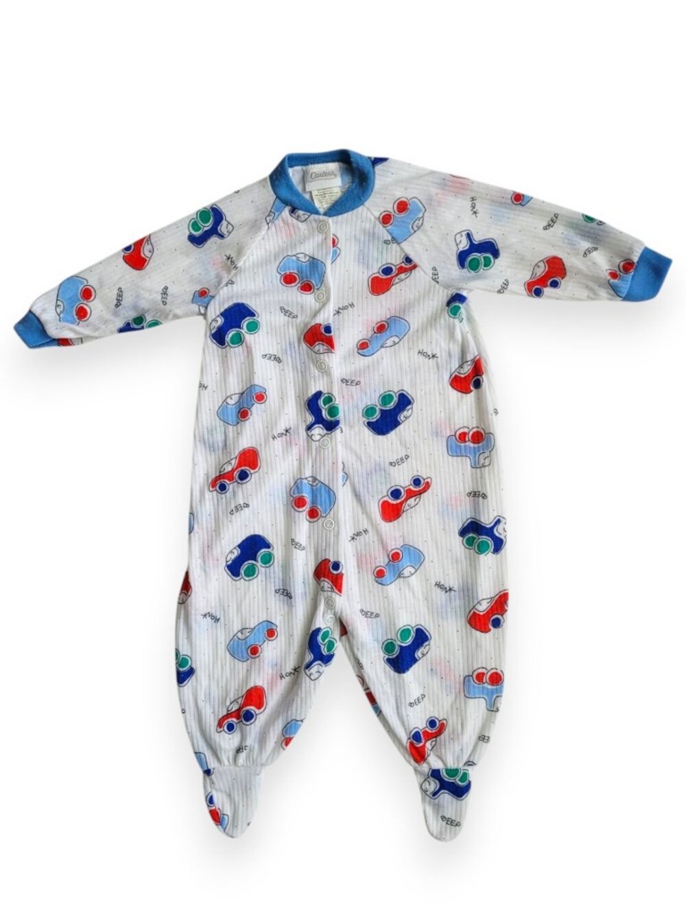 Carter’s Vintage 80s/90s Baby Footed Sleeper Pajamas “Going Bye Bye” 3-6M
